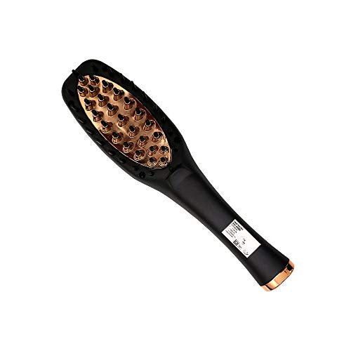 CROC Black & Rose Gold Plug In Travel Kit, 3 In 1 Styling Toolkit with Flat Iron, Hot Brush and Blow Dryer (3 Piece Travel Set)
