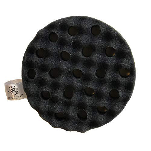 1 Pack Small Holes Barber Hair Brush Sponge Dreads Locking Twist Afro Curl Coil Wave Hair Care Tool by POPBRUSH (1 Pack, Small)