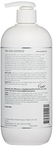 OUIDAD Curl Immersion Low-Lather Coconut Cleansing Conditioner, 16 Fl oz