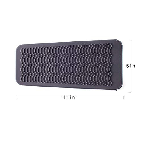 ZAKAA Pochette de tapis résistante à la chaleur pour fer à friser, fer à friser, baguettes à friser, fer à lisser, fer à onduler et outils pour cheveux chauds