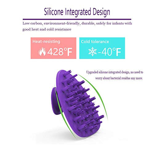 Masseur de cuir chevelu, brosse à cheveux avec poils en silicone souple, exfoliant pour cuir chevelu pour femmes, traitement des pellicules pour hommes, croissance des cheveux et libération du stress