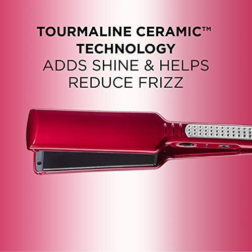 INFINITIPRO BY CONAIR Fer plat en céramique tourmaline, 1 3/4 po, rouge