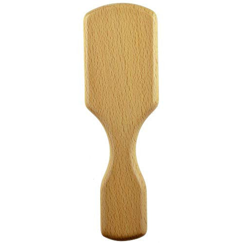 Kent OG4 Rectangular Beachwood Gentlemen's Hair Brush and Facial Brush for Beard Care - Exfoliating Natural Boar Bristle Brush for Mens Grooming, Hair Care, and Beard Straightener for Men's Skin Care