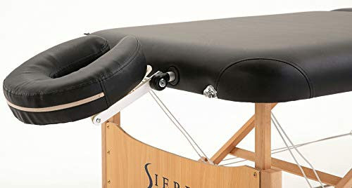 Sierra Comfort All Inclusive Portable Massage Table, Black