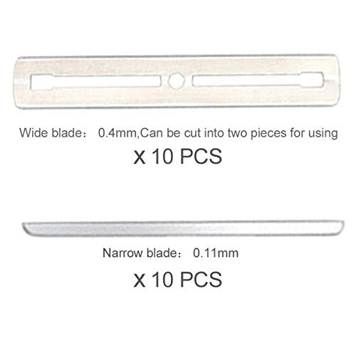 Eyebrow Hair Tattoo Razor Pen For Hair Design Art(20 Blades + 1 Tweezers + 7 Stencils) - Professional Barber Accessories Engraving Pencil Shaver Device, Magic Eye Brow Beards Styling Shaving Tool Kit