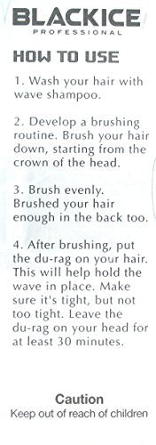 Black Ice Magic Wave 7'' Curved Club Brush Hard Premium Boar