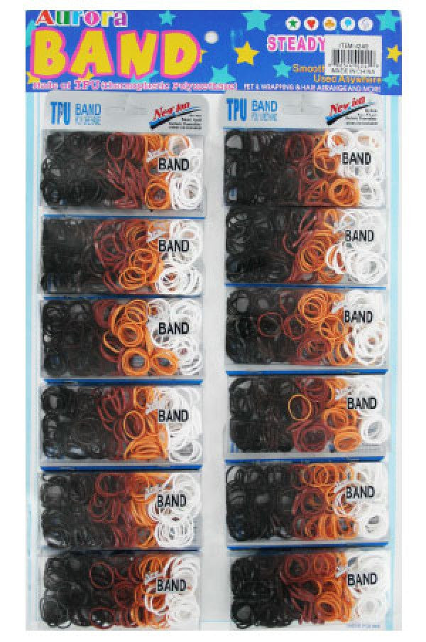 4249 Aurora Elastic Color Band (12/card)