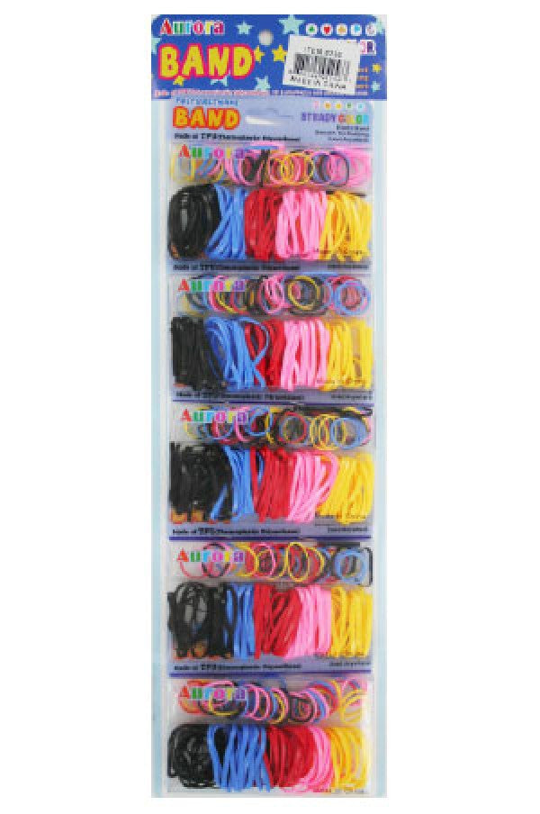 4256 Aurora Elastic Color Band (5/card)