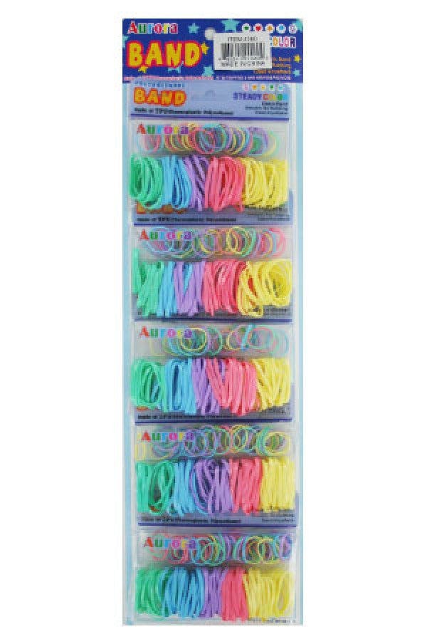 4260 Aurora Elastic Color Band (5/card)