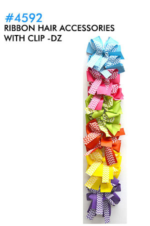 Ribbon Hair Accessories w/Clip 4592-dz