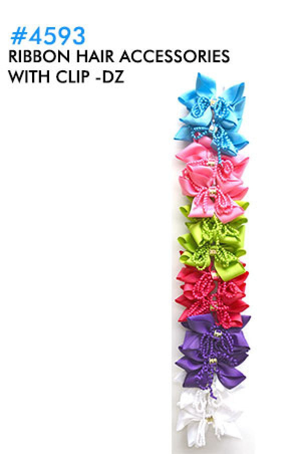 Ribbon Hair Accessories w/Clip 4593-dz