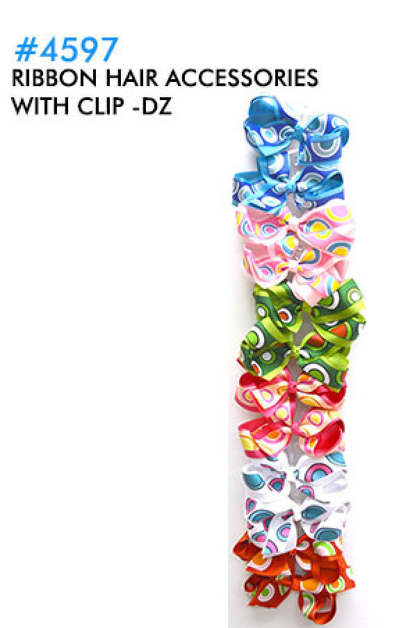 Ribbon Hair Accessories w/Clip 4597-dz