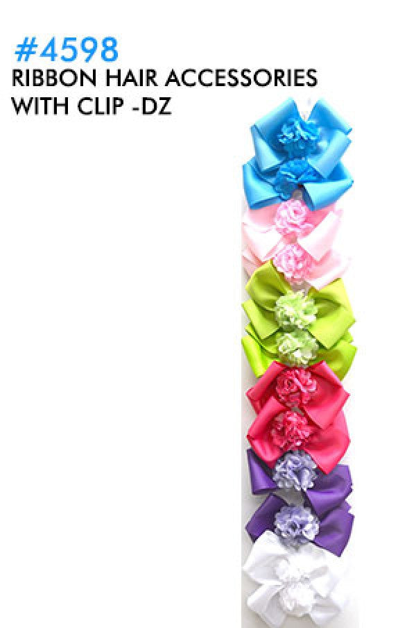Ribbon Hair Accessories w/Clip 4598-dz