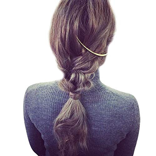 2 pièces 4,3" peigne à cheveux en métal doré et argenté cache-cheveux français torsion 10 dents peigne latéral casque poignée bijoux de cheveux accessoire pour femmes filles