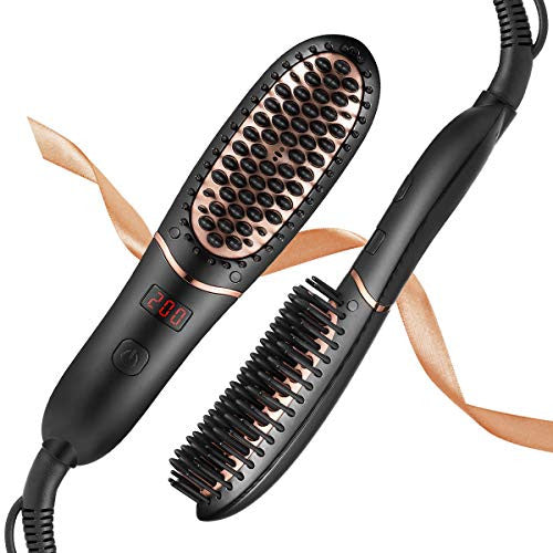 How to use cheap fast hair straightener brush