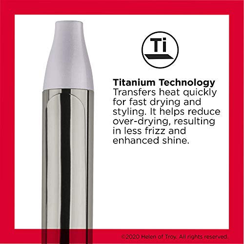 露华浓沙龙持久卷发钛金属卷发棒,1英寸