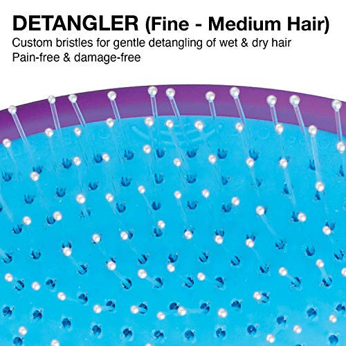 Olivia Garden 顺发梳,细至中,紫色