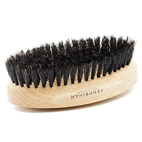 Fendrihan Genuine Boar Bristle and Beech Wood Military Hair Brush, MEDIUM-SOFT BRISTLE, Made in Germany