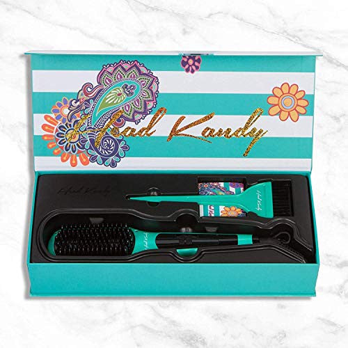 Head Kandy Brosse lissante The One Upper avec placage en céramique infusée de tourmaline - Pour tous les types de cheveux : fins, épais, ondulés - Technologie anti-brûlure - Chauffe en seulement 60 secondes - Noir
