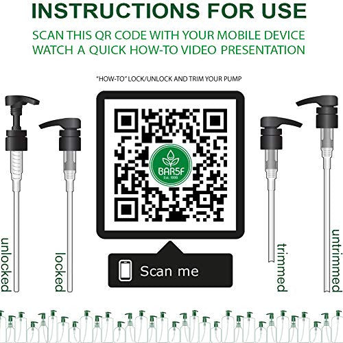 Pompe BAR5F pour bouteilles de 1 litre (32 oz) de shampoing ou après-shampoing Contes de fées (paquet de 2)