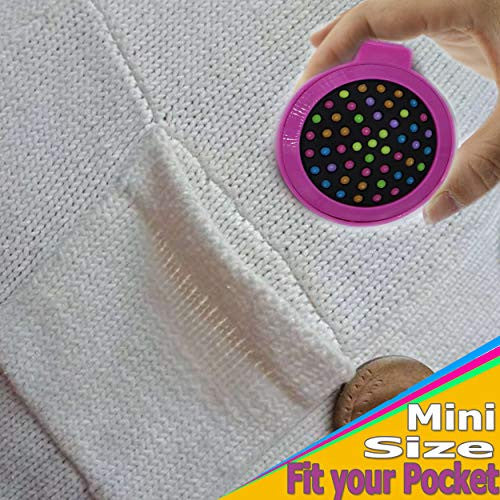 Mini Travel Makeup Hair Brushes Folding Hair Brush Gifts for Women Pocket Wet Magic Round Hair Comb Mirror (Pink)