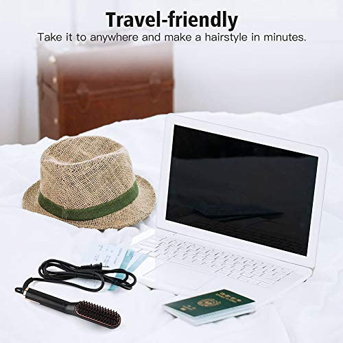 Wirhaut 胡须直发梳,男女通用直发梳,家用/旅行电离子加热胡须造型梳,送给父母和朋友的礼物
