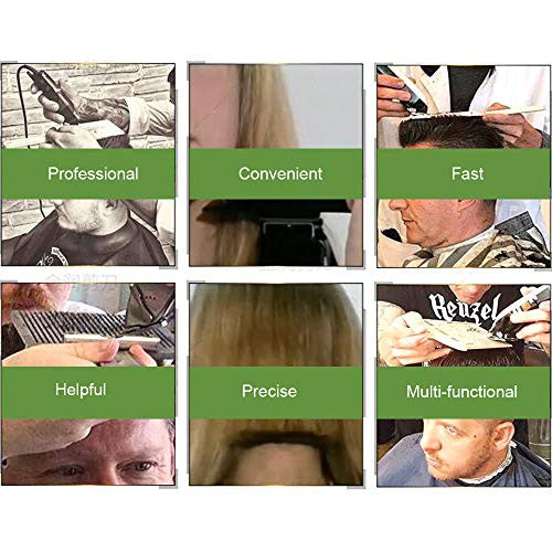 Peigne à cheveux plat à double extrémité pour hommes, tondeuse de barbier avec système de nivellement d'eau précis, outil de coiffure