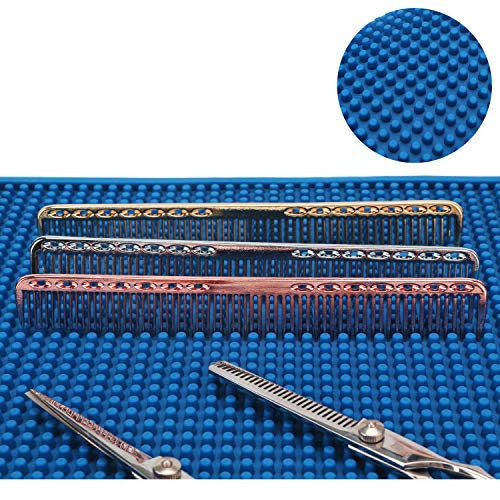 理发站垫,Segbeauty 11.8 英寸 x 17.7 英寸防滑柔性 PVC 台面保护垫,适用于理发器、沙龙工具、酒吧服务、沙龙理发店工作站、水槽垫、咖啡机垫