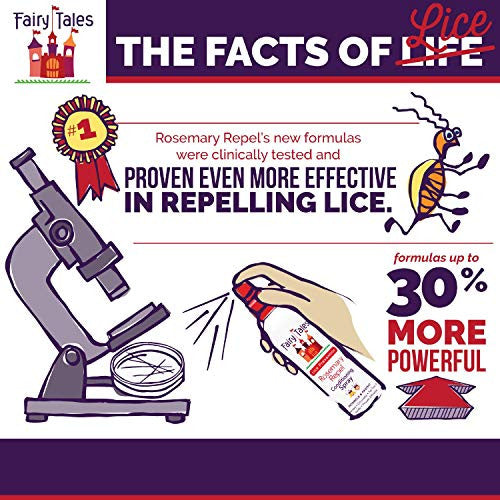 Fairy Tales Rosemary Repel Daily Kid Conditioning Spray - Spray revitalisant contre les poux pour les enfants pour la prévention des poux, 8 fl. Oz (paquet de 1)