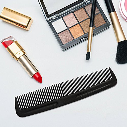 Cubaco 5 inch Hair Comb Pocket Size Comb Perfect for Travelling, Black (12 Pack)