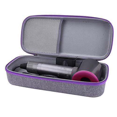 Aenllosi Hard Travel Storage Case Compatible with Dyson Supersonic Hair Dryer (grey)