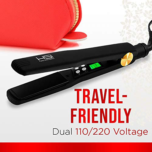 HSI Glider Elite 专业陶瓷平板夹 - 旅行装 带温控功能 男女均可快速造型和增强头发 - 1601535634