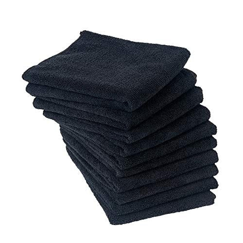 Eurow Lot de 10 serviettes de salon professionnelles en microfibre douce et douce pour sécher les cheveux 40,6 x 73,7 cm