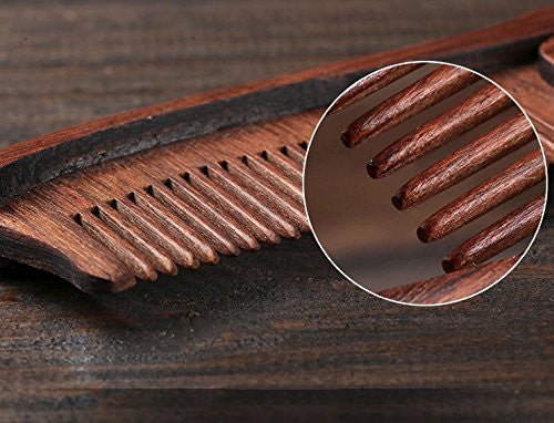 Peigne en bois pliant personnalisé - Barbe, moustache et cheveux pour hommes