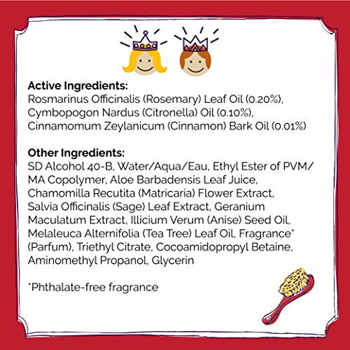 童话迷迭香儿童日常驱虱喷雾 - 儿童除虱喷雾,8 液体盎司(1 包)