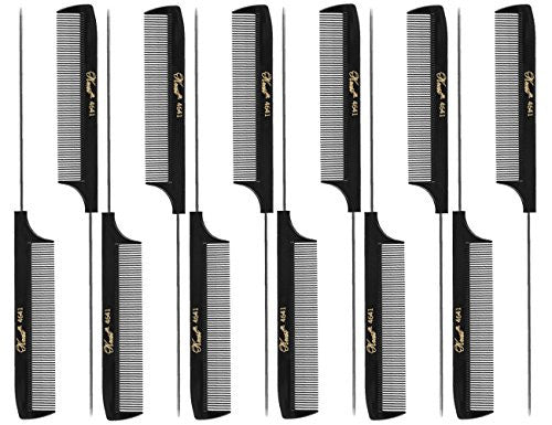 Krest Peigne à queue de rat fin 8 1/2" (paquet de 12) 12 x SB-K4641-BLK