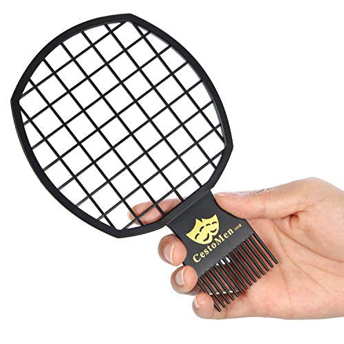 2 Pieces Twist Comb Curl Comb Twist Brush Afro Curl Comb Twist Hair Coils Comb Tool for Natural Hair, Black