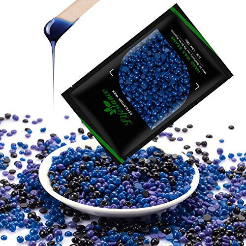 Lifestance Wax Warmer Hair Removal Kit with 3 Bags Hard Wax Beans and 20 Wax Applicator Sticks for Full Body, Legs, Face, Eyebrows, Bikini Women Men Painless At Home Waxing