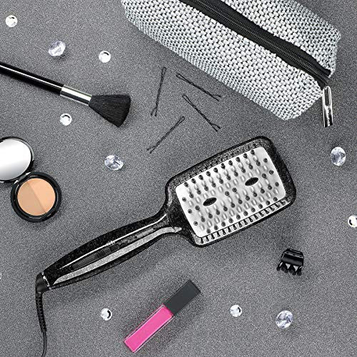 INFINITIPRO BY CONAIR Brosse lissante/lissante en céramique infusée de diamants ; Noir