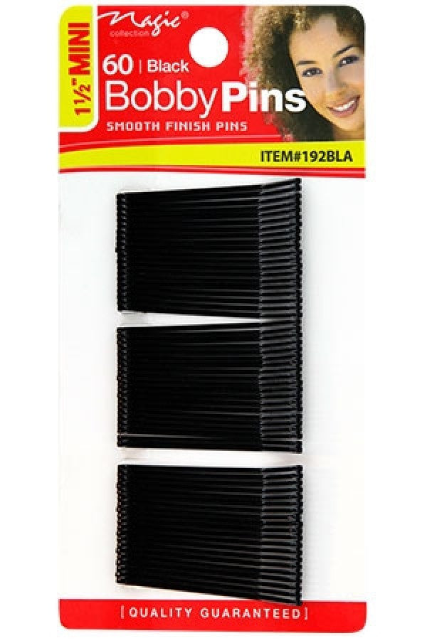 192BLA Magic Mini Bobby Pins (= MG1307) -dz