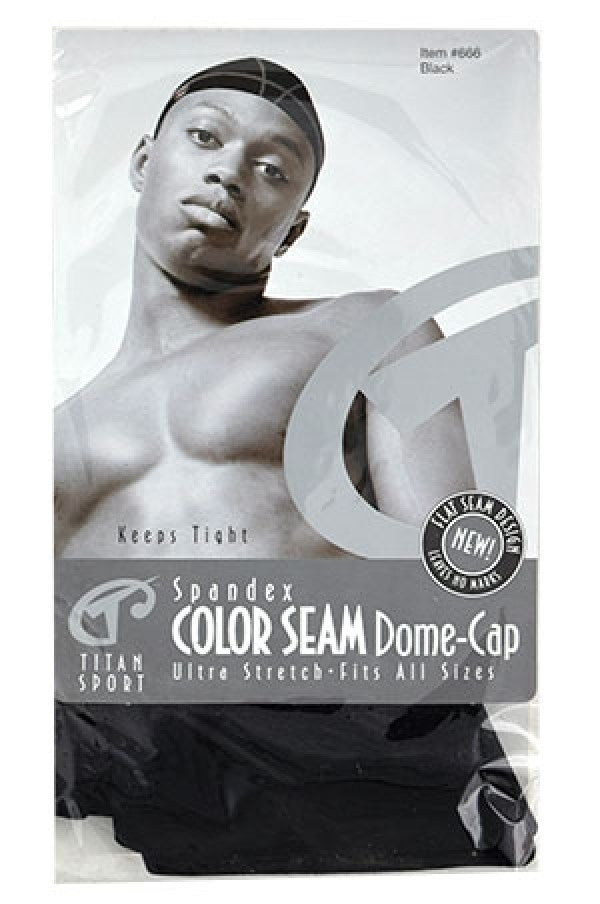 Titan Spandex Color Seam Dome Cap -dz