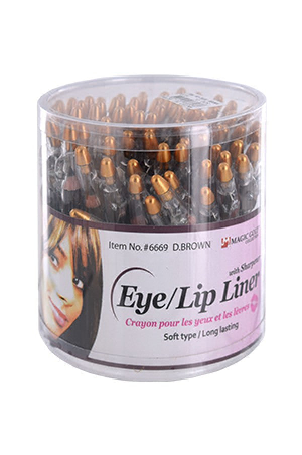 Magic Gold-6668 Lip & Eye Liner with Sharpener (72pcs/Jar)