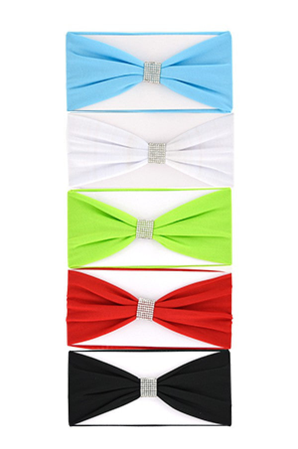 6694 Plain Head Band w/ Accessories (L) Asst -dz