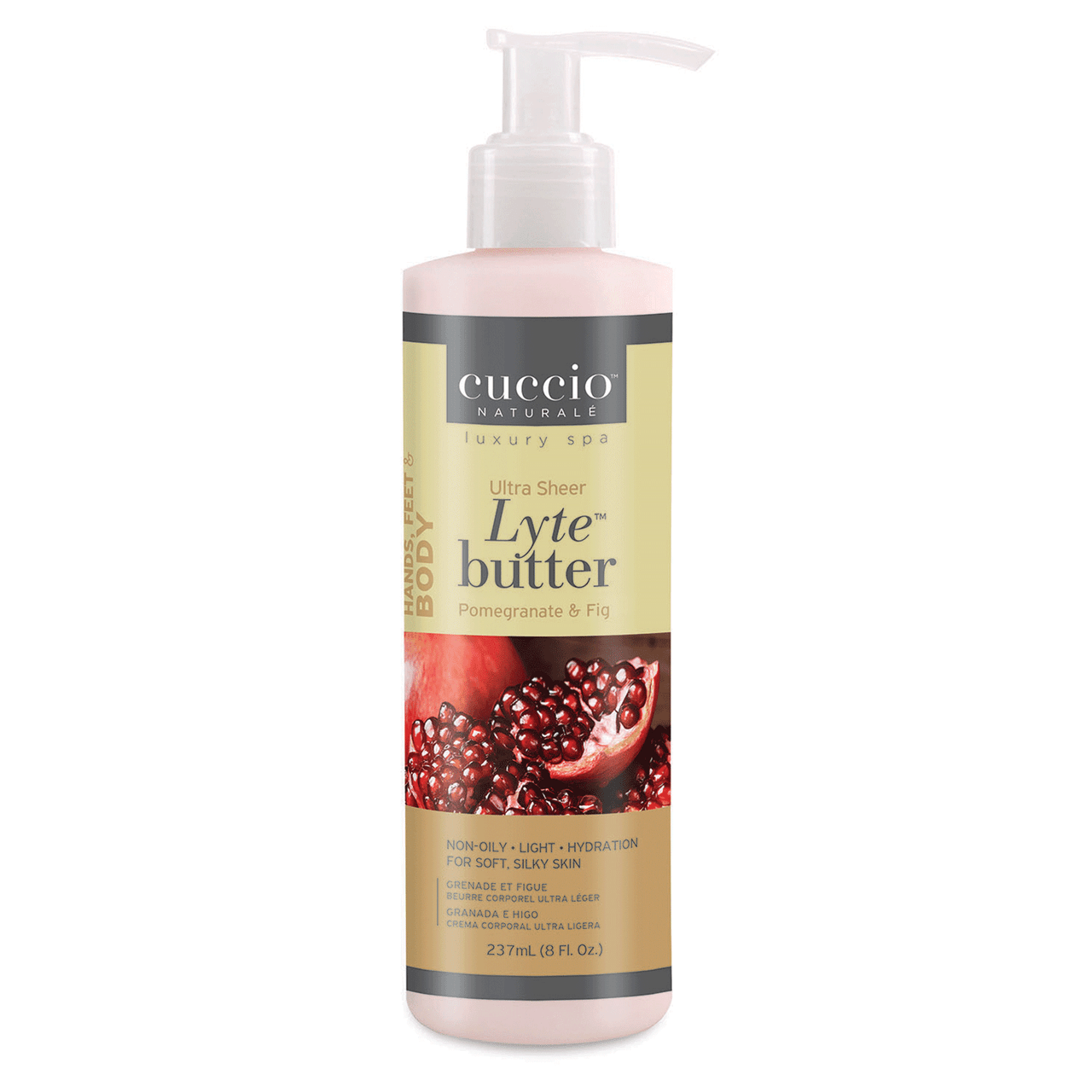 Cuccio Cina Pro Star Pro Naturale Lyte Ultra Sheer Body Butter - Pomegranate & Acai 8 fl. oz.
