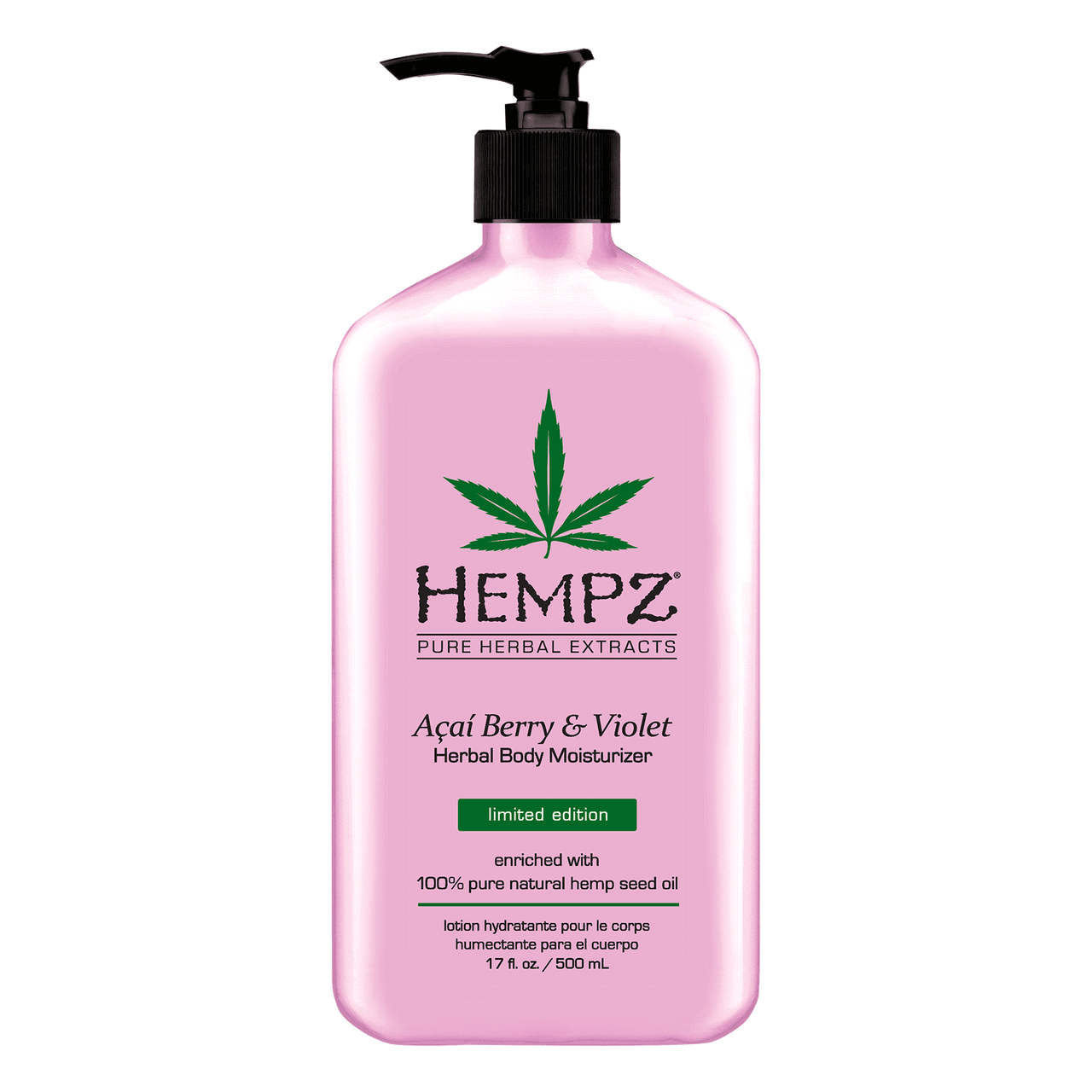 Hempz Acai Berry and Violet Moisturizer 17 oz.