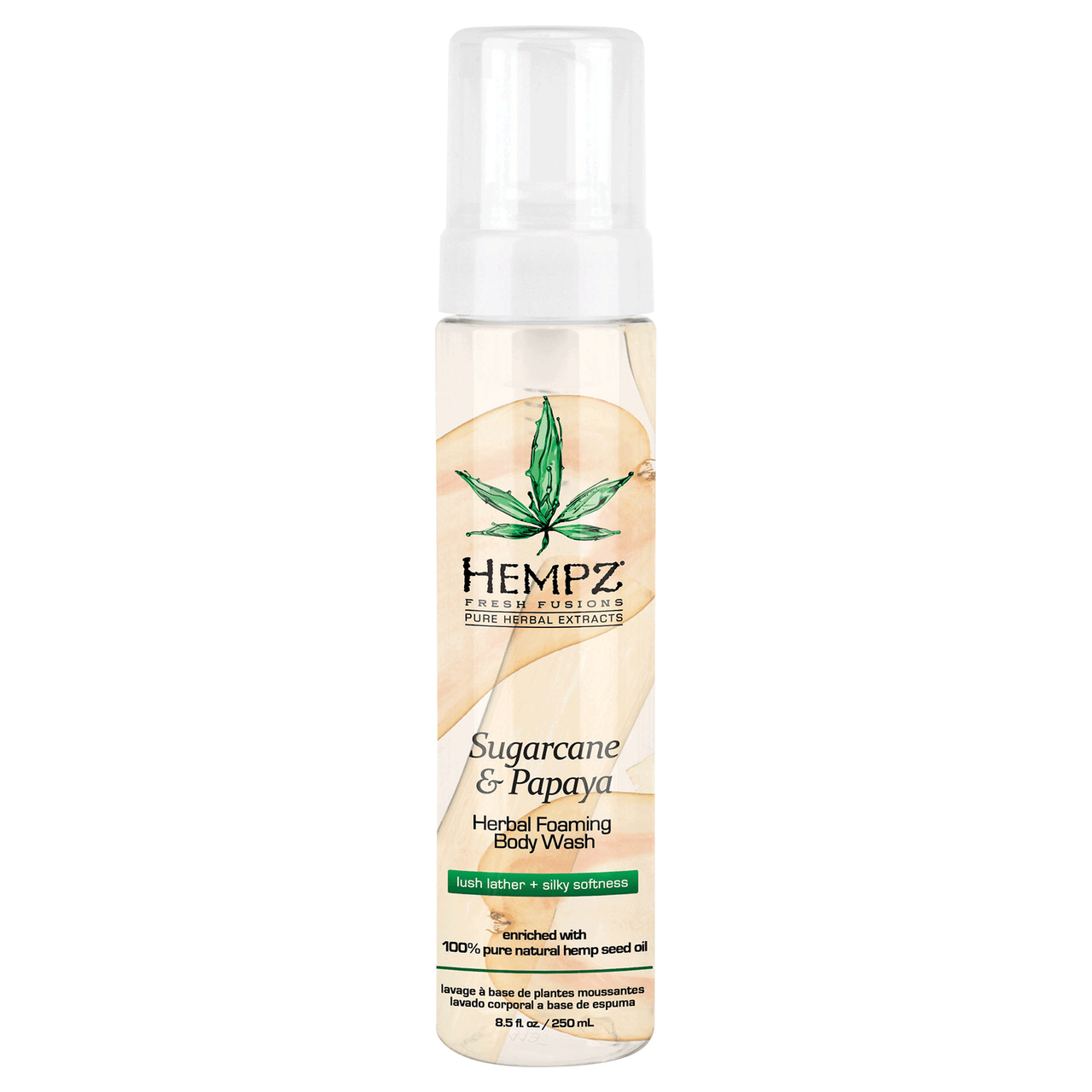 Hempz Sugarcane & Papaya Herbal Foaming Body Wash 8.5 fl. oz.