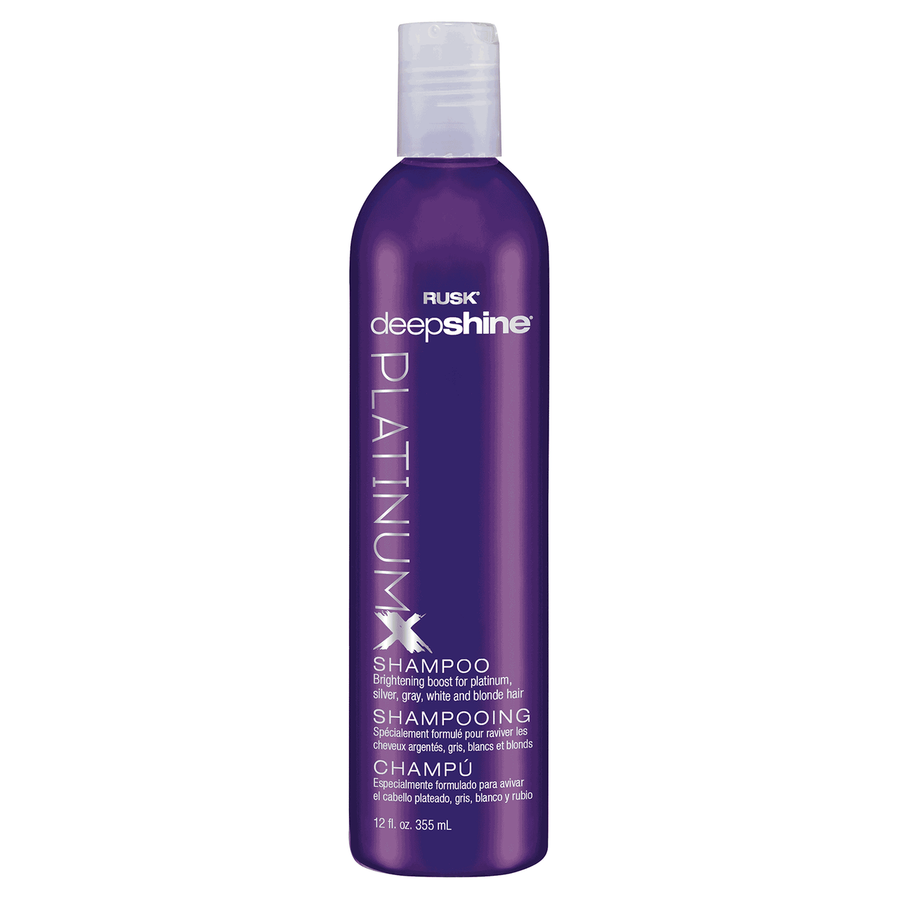 Rusk Deepshine PlatinumX Shampoo 12 fl oz