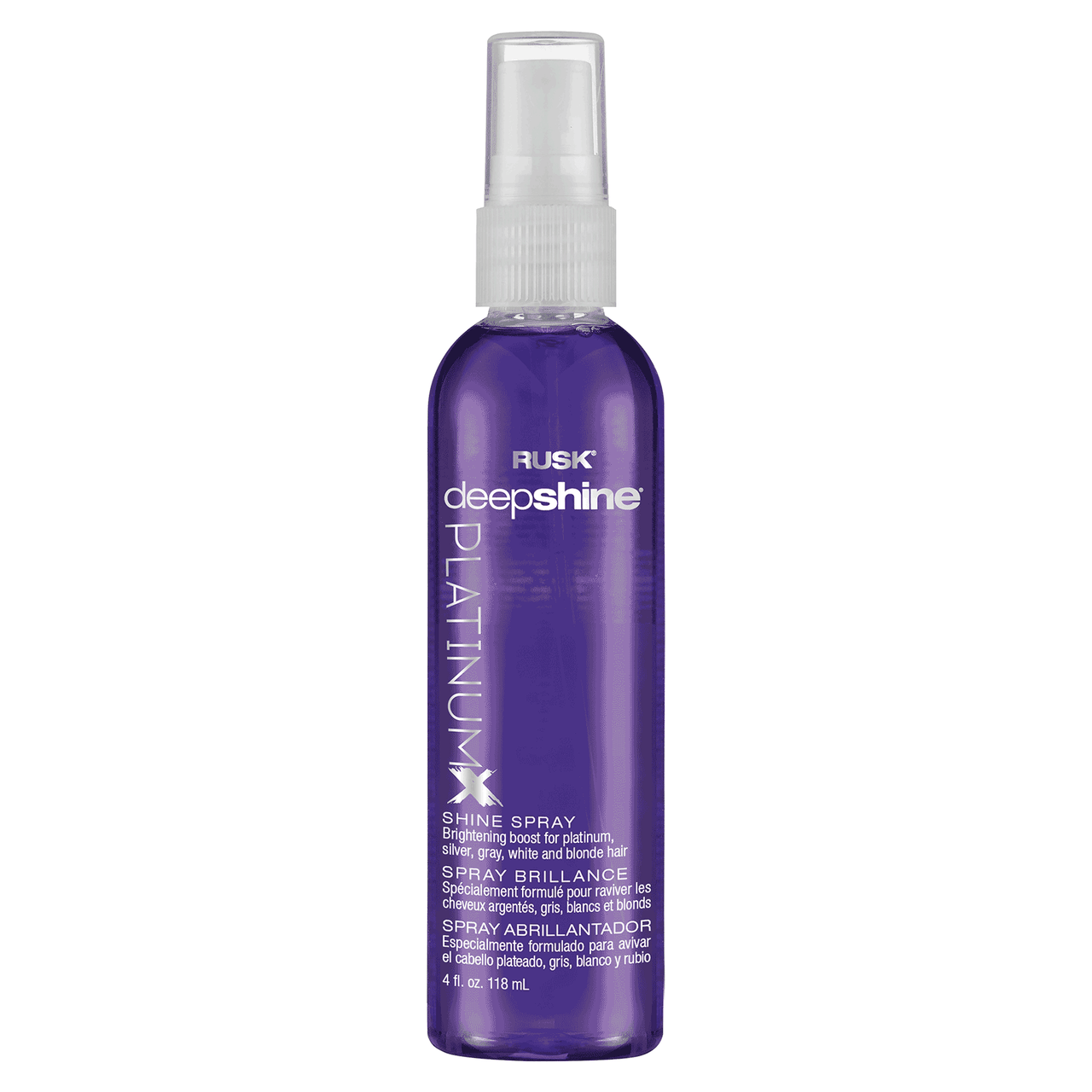 Rusk Deepshine PlatinumX Shine Spray 4 fl. oz.