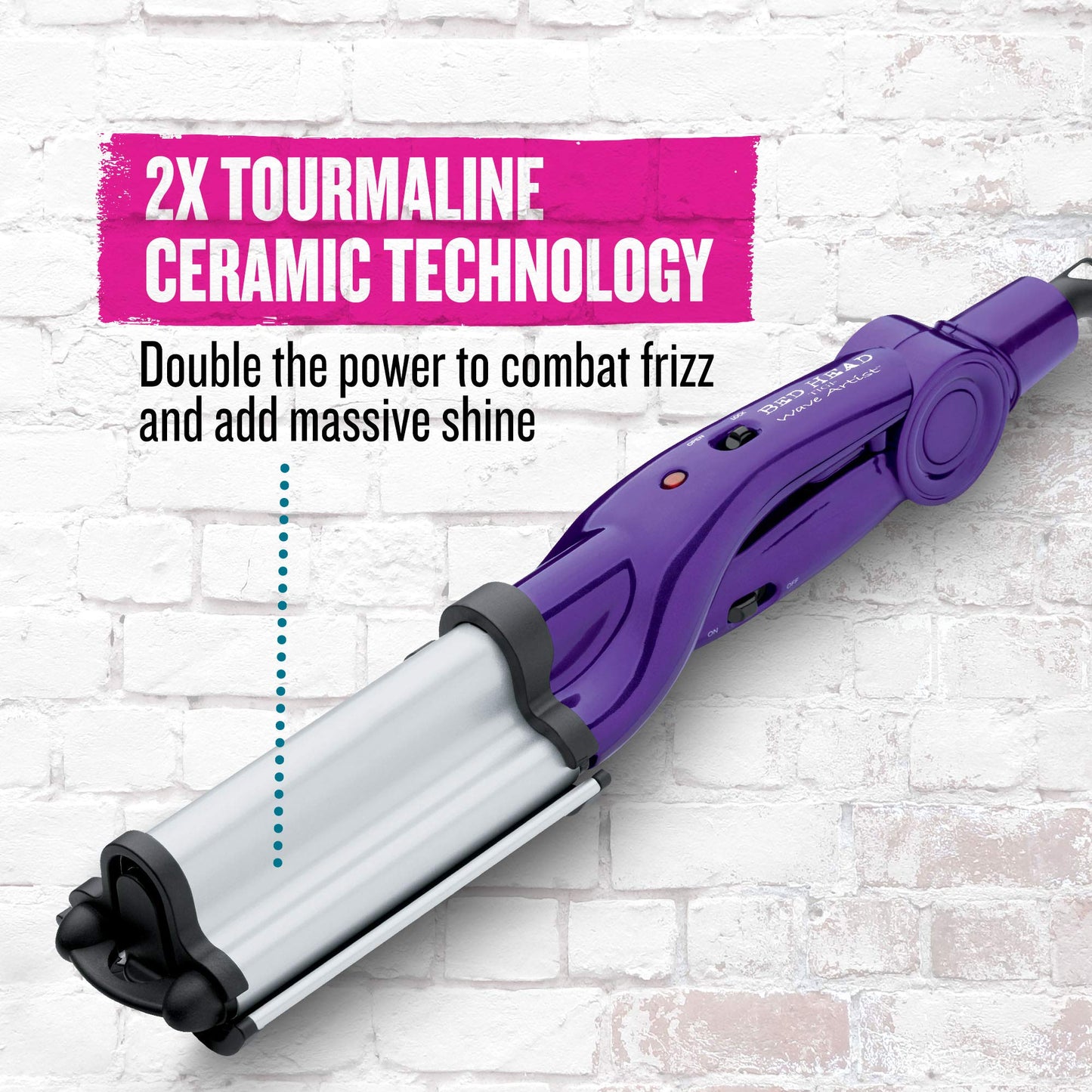 Bed Head Tourmaline Wave Artist Deep Waver | Combat Frizz and Add Massive Shine for Beachy Waves, (Purple)
