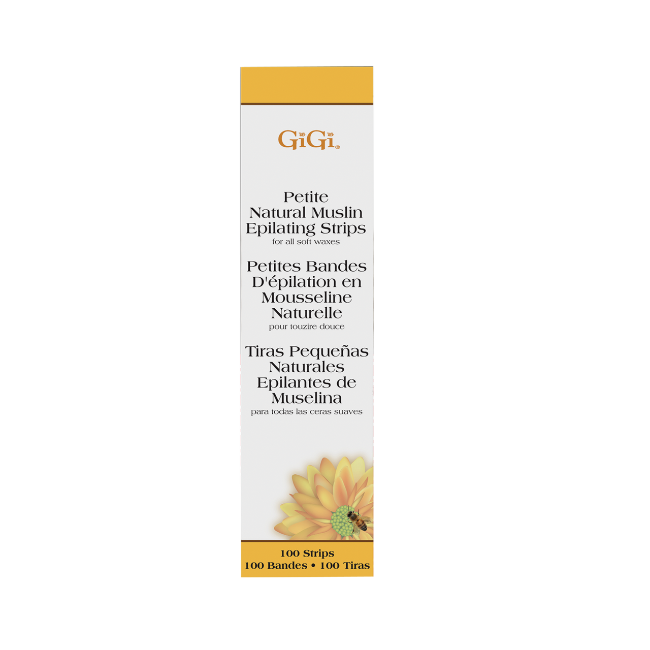 GiGi Petite Natural Muslin Strips 100 Count
